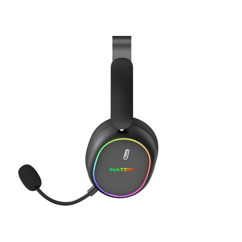 Load image into Gallery viewer, Hator phoenix 2 wireless over-ear gaming headset (zwart, rgb, 2.4ghz bluetooth 5.4 usb-c)
