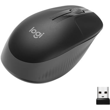 Logitech m190 full-size wireless mouse (zwart, 1000 dpi)