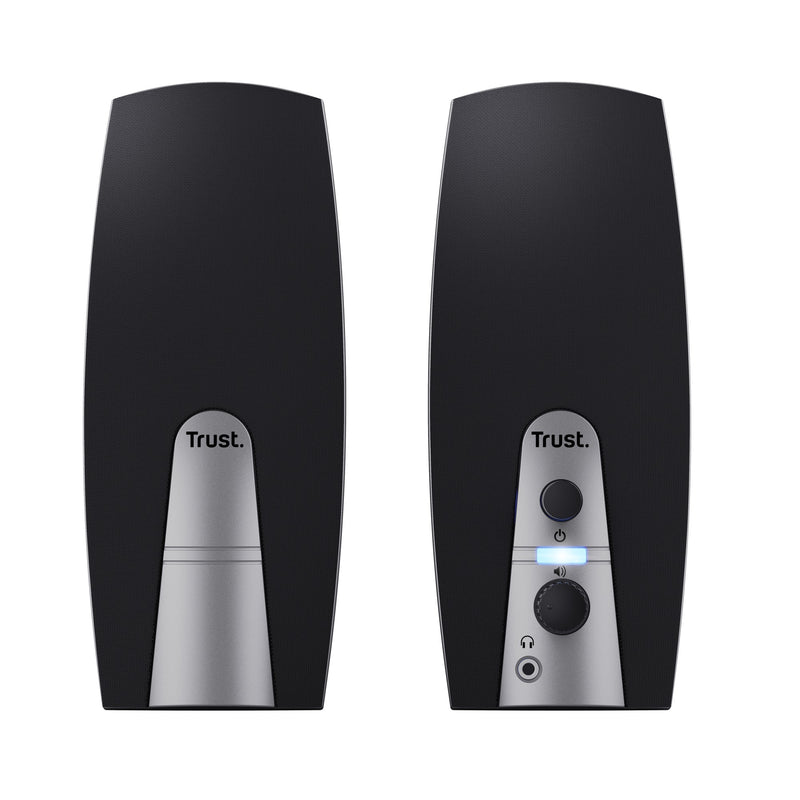 Load image into Gallery viewer, Trust 2.0 speaker set pc-luidspreker (zwart zilver)

