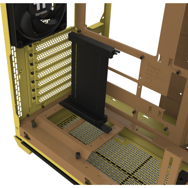 Load image into Gallery viewer, Thermaltake view 390 air butter caramel midi tower behuizing (geel | 2x usb-a | 1x usb-c | tempered glass)
