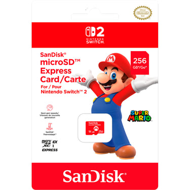 Sandisk nintendo switch 2 mircosd express card 256 gb geheugenkaart