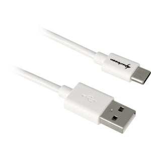 Sharkoon usb-a 2.0 - usb-c kabel (wit, 1,5 meter)