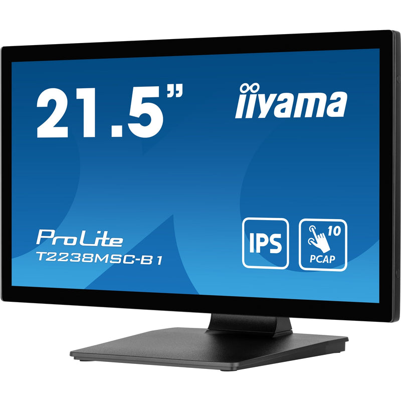 Load image into Gallery viewer, Iiyama prolite t2238msc-b1 21.5 touchscreen monitor (zwart (mat), hdmi, displayport, 2x usb-a, usb-b)
