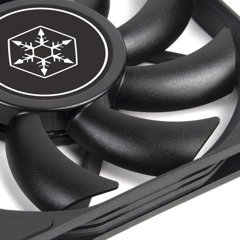 Load image into Gallery viewer, Silverstone air slimmer 120 case fan (zwart, 120 x 15 x 120 mm, pwm)
