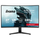 Iiyama g-master red eagle gc2784hsu-b1 27 curved gaming monitor (zwart, 2x hdmi, 1x displayport, usb, audio, amd free-sync, 240 hz)