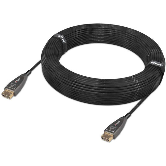 Club 3d actieve optische displayport 1.4 kabel (zwart, 20 meter, 8k)