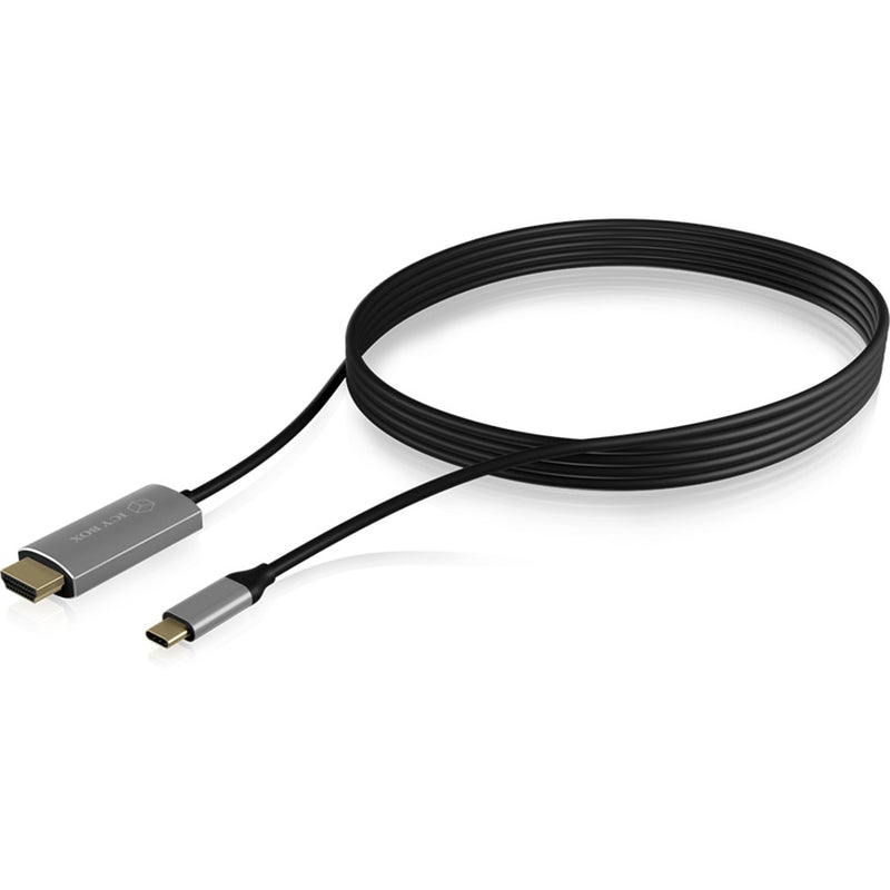 Load image into Gallery viewer, Icy box ib-cb020-c - usb-c (male) > hdmi (male) kabel (zwart, 1,8 meter)

