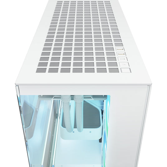 Arctic xtender vg midi tower behuizing (wit | 2x usb-a | 1x usb-c | rgb | tempered glass)