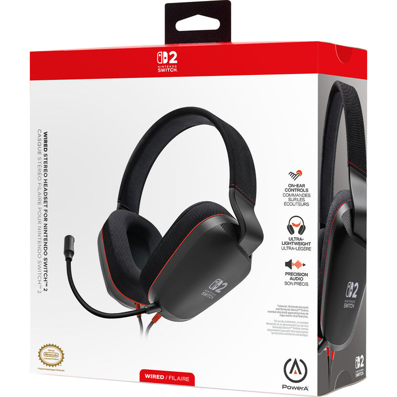 Load image into Gallery viewer, Powera bedrade stereoheadset voor nintendo switch 2 over-ear gaming headset (zwart rood, nintendo switch 2, nintendo switch – oled model, nintendo switch, nintendo switch lite)
