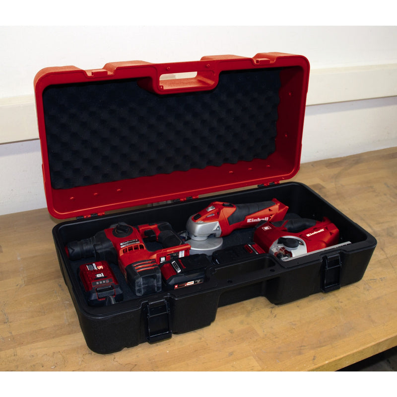 Load image into Gallery viewer, Einhell e-box l70 35 gereedschapskist (rood zwart)

