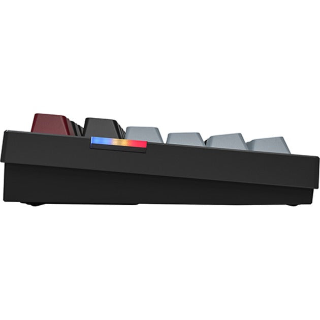 Load image into Gallery viewer, Montech mkey pro darkness rgb mechanisch toetsenbord (zwart, us lay-out (qwerty), gateron g pro yellow, 75%, hot-swappable, rgb, double-shot pbt, usb-c | 2.4 ghz | bluetooth 5.2)
