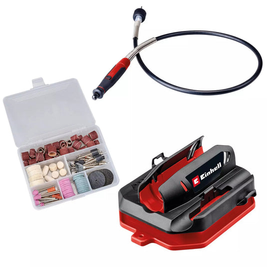 Einhell tc-mt 150 e slijp- graveermachine graveermachines (rood zwart, incl. 117-delige accessoireset in praktische opbergdoos)