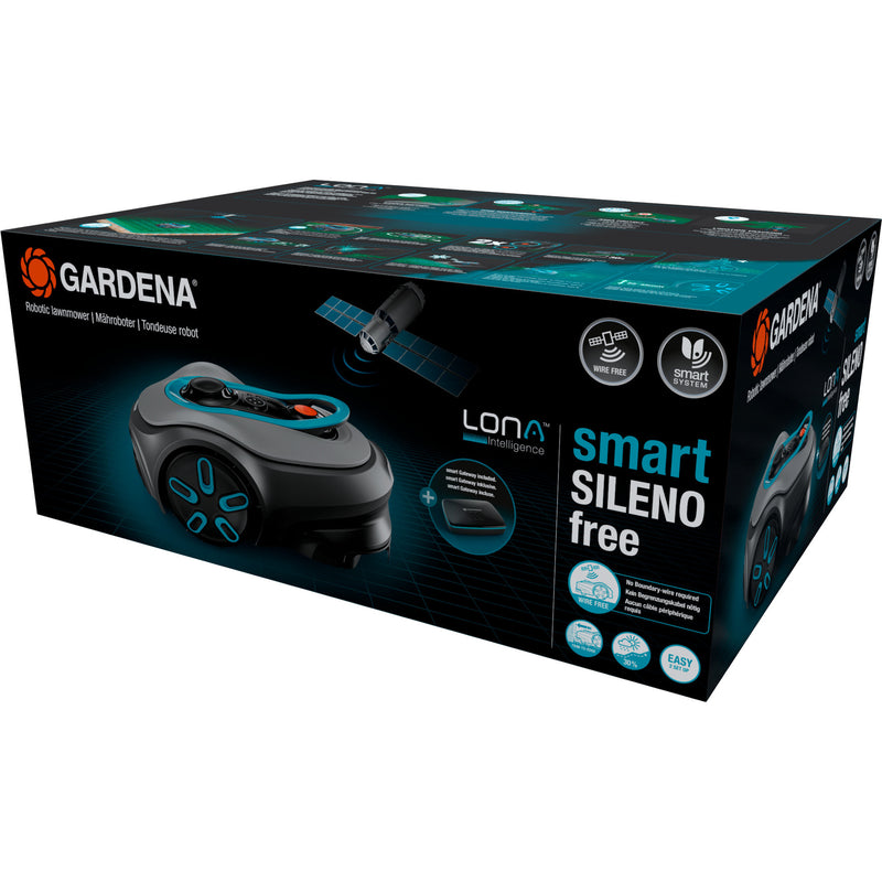 Load image into Gallery viewer, Gardena smart sileno free 1200 m² robotmaaier (zwart groen)
