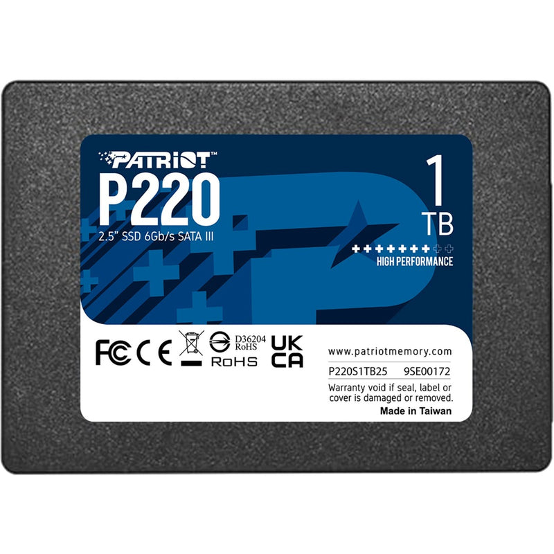 Load image into Gallery viewer, Patriot p220 1 tb ssd (zwart, sata iii 6 gb s)
