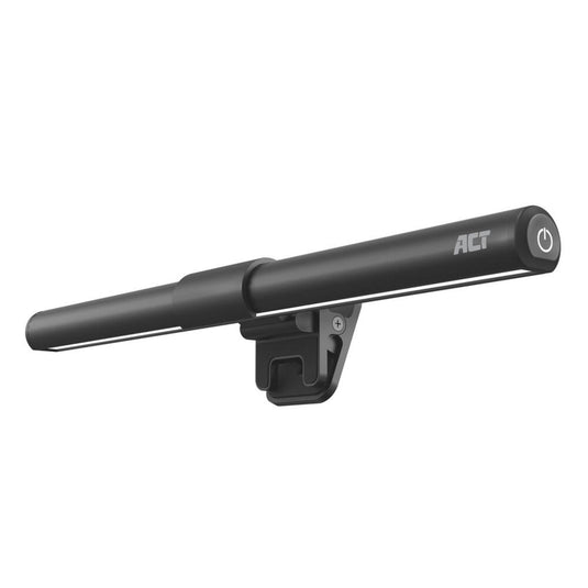 Act connectivity dimbare clip-on laptop led-lichtbalk led-bar (zwart, usb-voeding, 3000k-6500k)