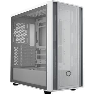 Cooler master masterbox 600 lite midi tower behuizing (wit | 2x usb-a | 1x usb-c | rgb | tempered glass)