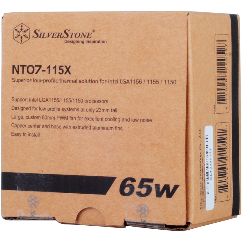 Load image into Gallery viewer, Silverstone nitrogon nt07-115x cpu-koeler (pwm-aansluiting, ultra low profile)
