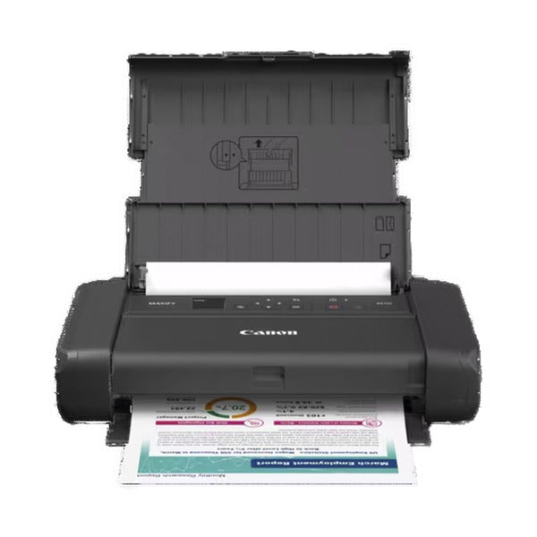Load image into Gallery viewer, Canon maxify bx110 inkjetprinter (zwart, usb-c, wlan, accu inbegrepen)
