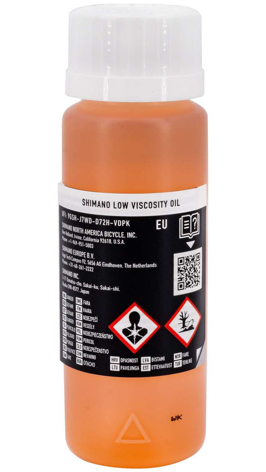 Shimano mineral oil for disc brake with low viscosity