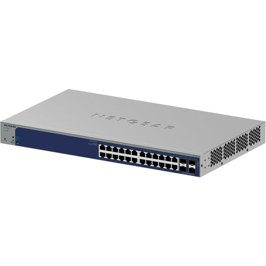 Netgear 24-poorts gigabit smart switch met 4 sfp+ poorten (grijs, 10 gb)