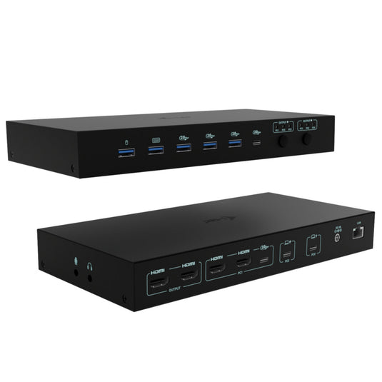 I-tec usb-c kvm dock pro dockingstation (zwart)