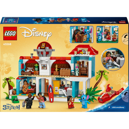 Lego disney - lilo en stitch strandhuis constructiespeelgoed (43262)