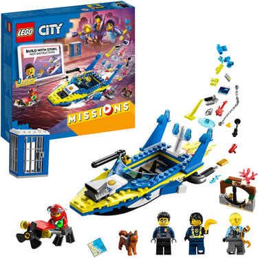 Lego city - waterpolitie recherchemissies constructiespeelgoed (60355)