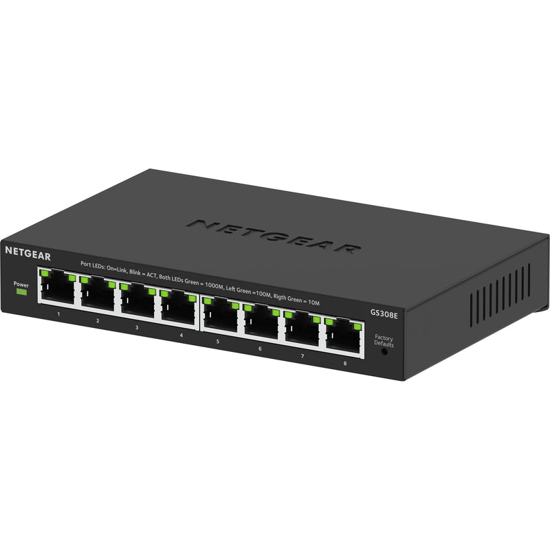 Load image into Gallery viewer, Netgear 8-poorts gigabit ethernet plus-switch (gs308ev4) (zwart, unmanaged)
