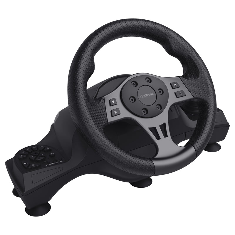 Load image into Gallery viewer, Trust gxt 289 movi racestuur stuur (zwart, pc, xbox series x s, switch, playstation 4)

