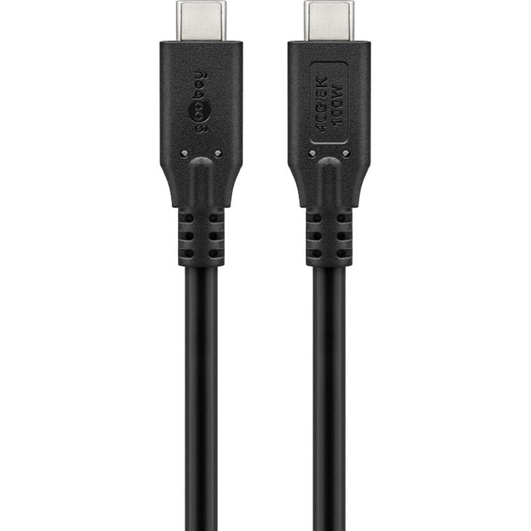 Load image into Gallery viewer, Goobay usb-c 4.0 > usb-c kabel (zwart, 1 meter)

