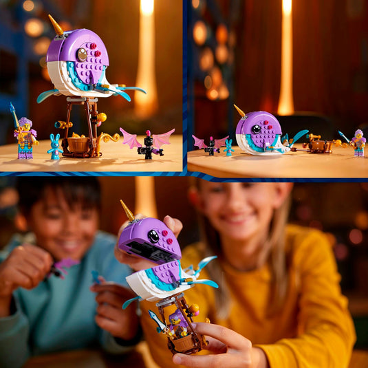 Lego dreamzzz - izzie's narwal-luchtballon constructiespeelgoed (71472)