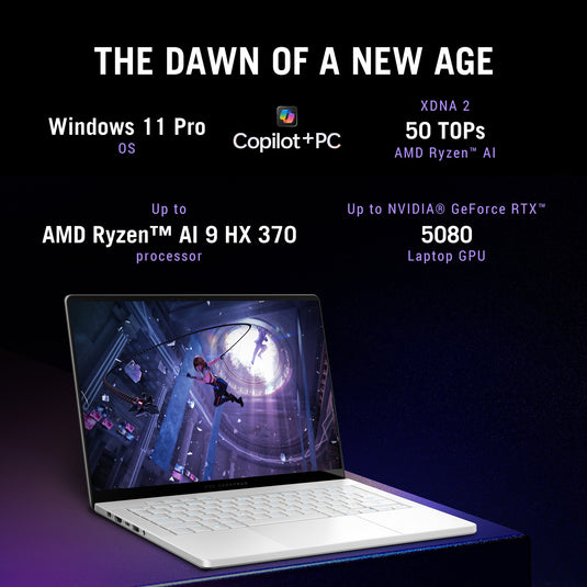 Asus rog zephyrus g14 ga403up-qs001w 14 copilot+ gaming laptop (wit | ryzen 9 270 | rtx 5070 | 32 gb | 1 tb ssd | oled)