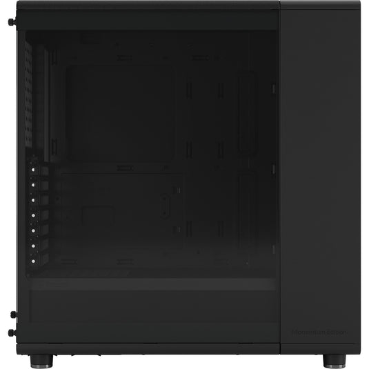Fractal design north - momentum edition midi tower behuizing (zwart houtkleur | 2x usb-a | 1x usb-c | tempered glass)