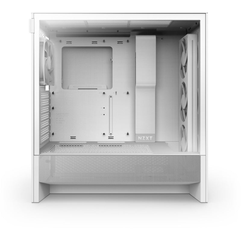 Load image into Gallery viewer, Nzxt h5 flow rgb v2 midi tower behuizing (wit | 1x usb-a | 1x usb-c | rgb | tempered glass)
