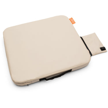 Cozy jord outdoor infrarood verwarmd draadloos zitkussen warmtekussen (lichtbeige, powerbank 10000 mah)