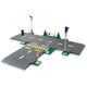 Lego ® city wegplaten 60304 bouwset; bouwbare speelgoedweg; maak de wegplaten vast aan je stad om deze uit te breiden; met lantaarnpalen, stoplichten, verkeersborden, bomen en planten, verkeersdrempels en een zebrapad (112 onderdelen)