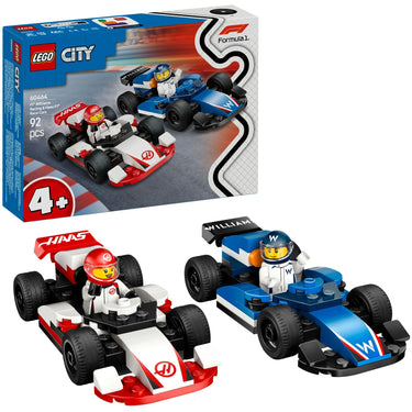 Lego city f1 williams racing en haas f1 racewagens - 60464