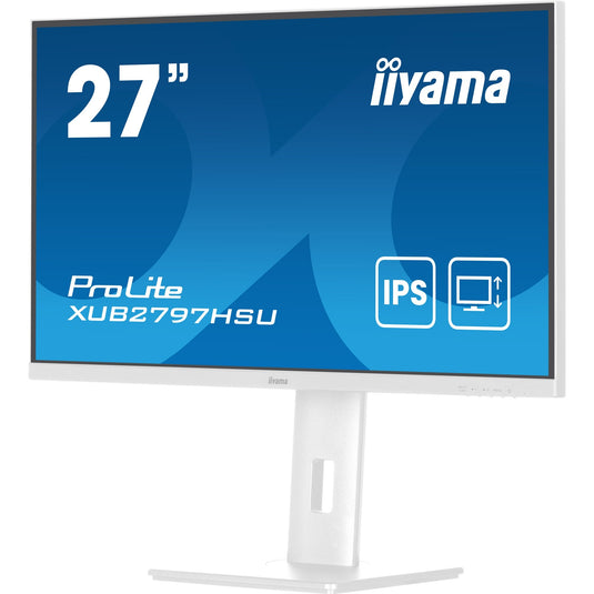 Iiyama prolite xub2797hsu-w2 27 monitor (wit, hdmi, displayport, 2x usb-a, usb-b)