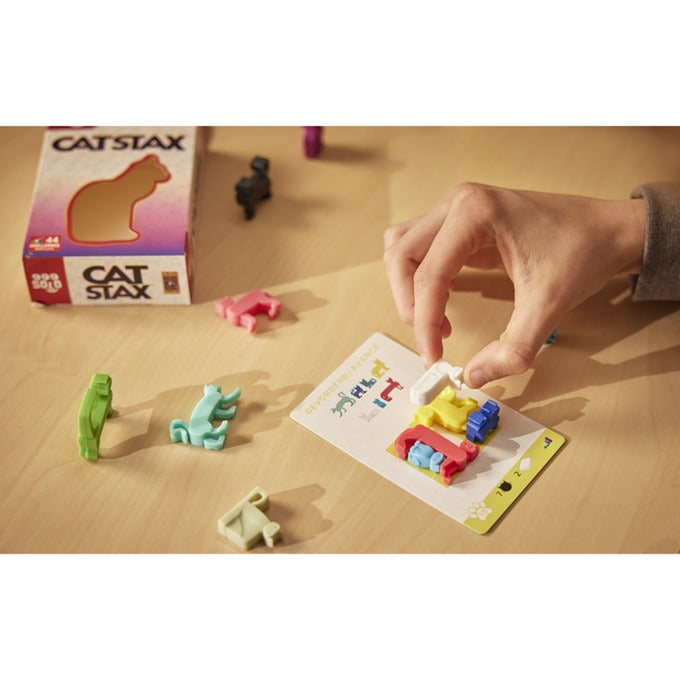 Load image into Gallery viewer, 999games 999 games cat stax denkspel (nederlands, 1 speler, vanaf 7 jaar, 44 opdrachten)
