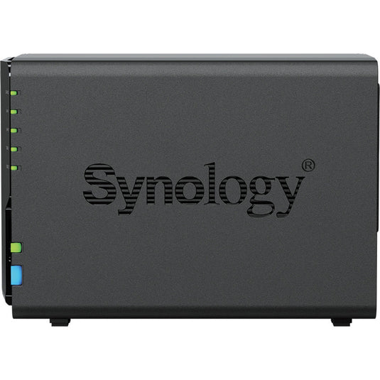 Synology diskstation ds225+ nas (zwart, 1x 1gbe lan, 1x 2.5gbe lan, 2x usb 3.2 gen 1)