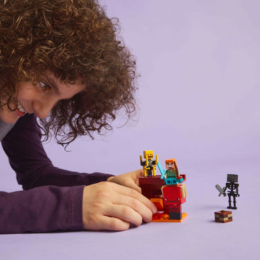 Lego minecraft de lavastrijd in de nether voor kinderen - 21266