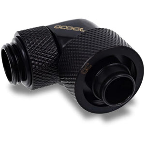 Alphacool eiszapfen 16 10mm screw-on nozzle 90° rotatable g1 4 verbinding (zwart, 4 stuks)