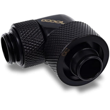 Alphacool eiszapfen 16 10mm screw-on nozzle 90° rotatable g1 4 verbinding (zwart, 4 stuks)