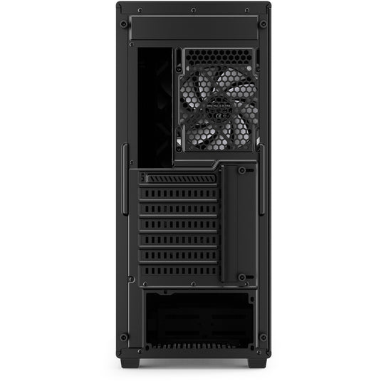 Sharkoon vk4 argb midi tower behuizing (zwart | 2x usb-a | rgb | tempered glass)