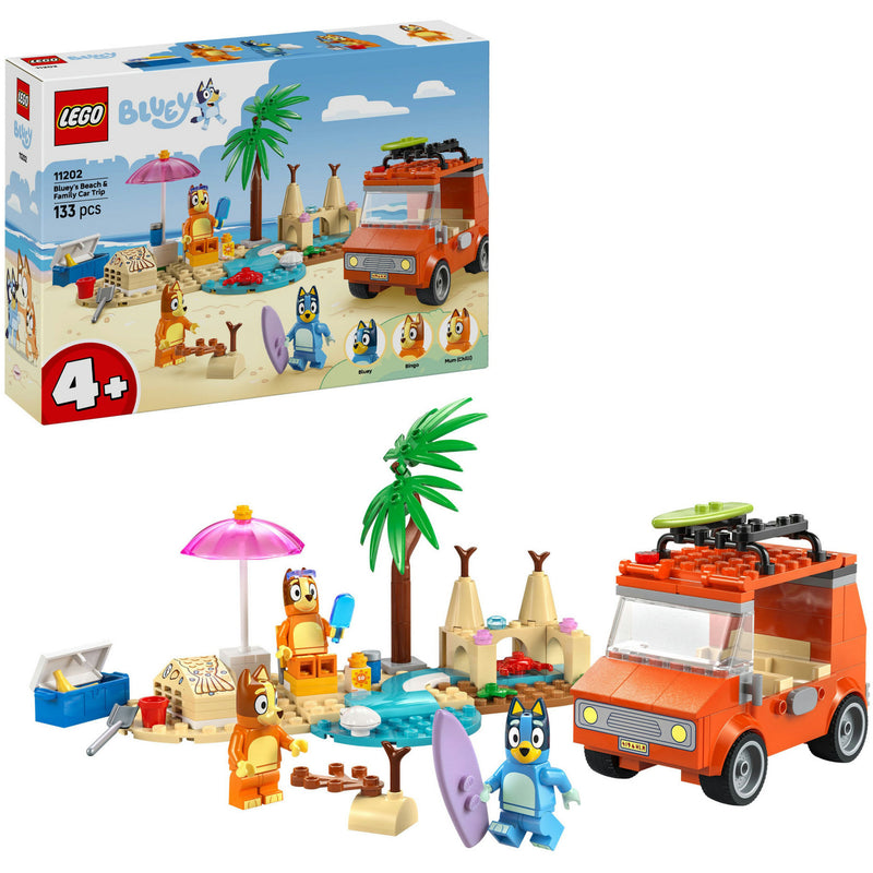 Load image into Gallery viewer, Lego bluey - bluey's autorit naar het strand constructiespeelgoed (11202)

