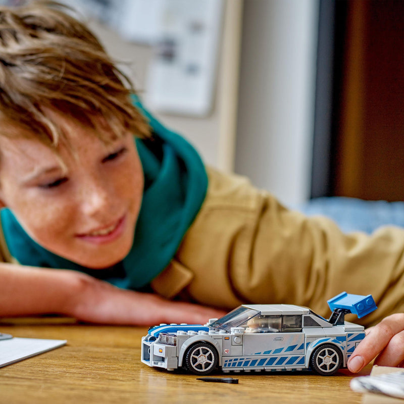 Load image into Gallery viewer, Lego speed champions - 2 fast 2 furious nissan skyline gt-r (r34) constructiespeelgoed (76917)
