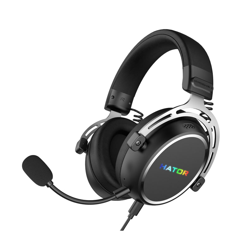 Load image into Gallery viewer, Hator hypergang 3 usb over-ear gaming headset (zwart, rgb, 7.1 virtual surround, usb bluetooth)

