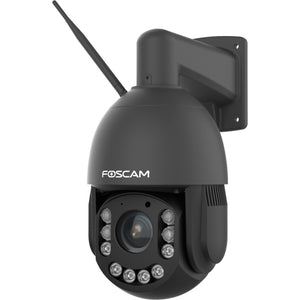 Foscam sd4h beveiligingscamera - buitencamera - 2k - nachtzicht 200m - ptz - dual-band - wifi - 4mp - zwart