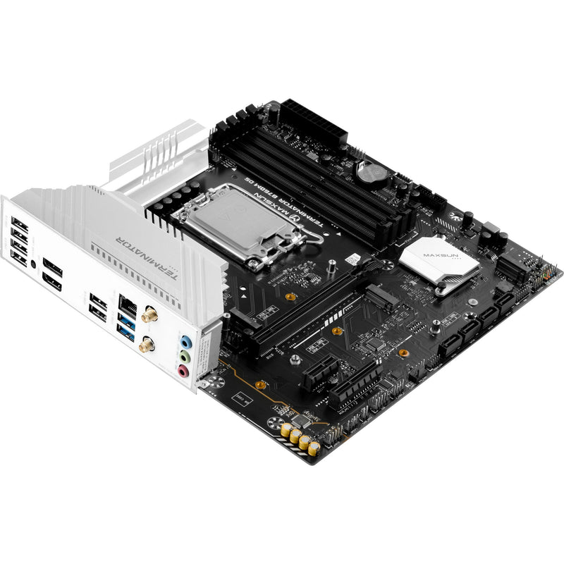Afbeelding laden in galerijviewer, Maxsun ms-terminator b760m d5 wifi socket 1700 moederbord (zwart, raid, 2.5 gb-lan, wlan, bt, sound, µatx)
