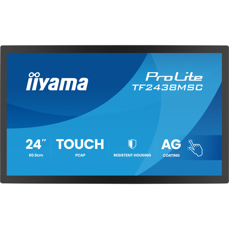 Load image into Gallery viewer, Iiyama prolite tf2438msc-b2 23.8 monitor (zwart, 120 hz, hdmi, displayport, audio, usb, touch)
